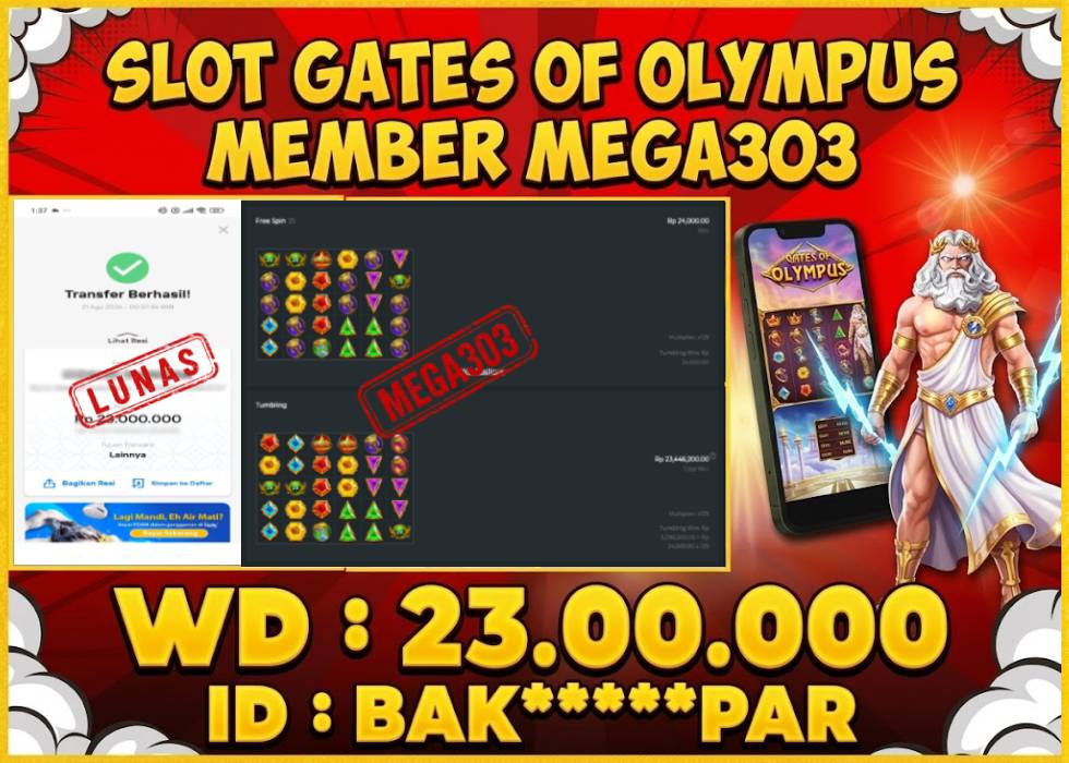 MEGA303 JACKPOT Rp 23.000.000 - LUNAS!!!
