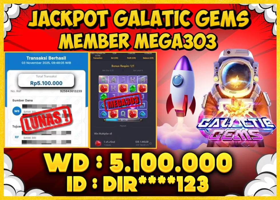 MEGA303 JACKPOT Rp 5.100.000 - LUNAS!!!