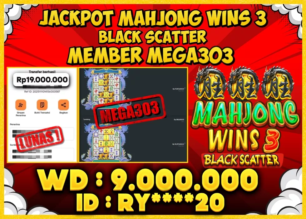 MEGA303 JACKPOT Rp 9.000.000 - LUNAS!!!