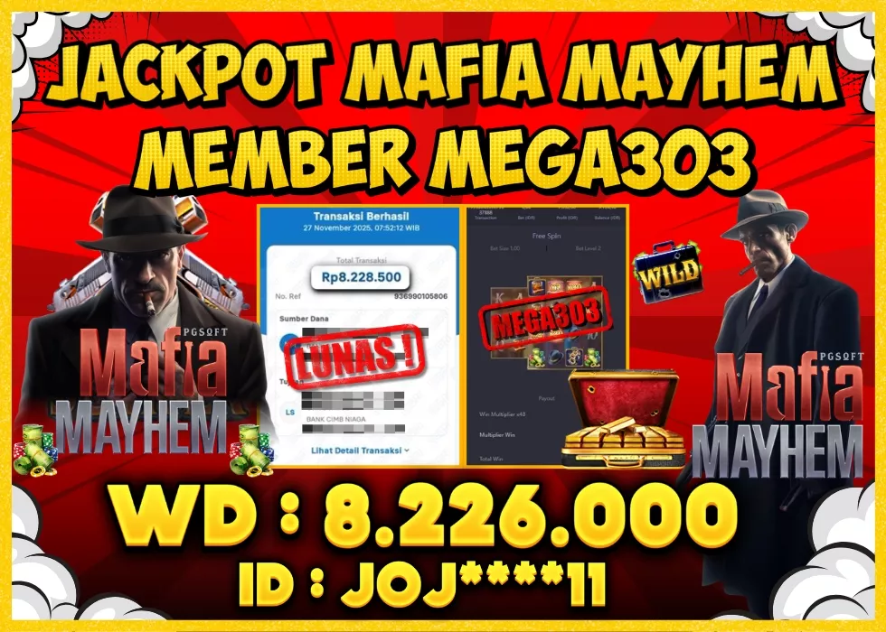 MEGA303 JACKPOT Rp 8.226.000 - LUNAS!!!