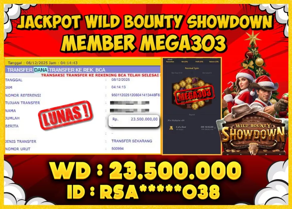 MEGA303 JACKPOT Rp 23.500.000 - LUNAS!!!