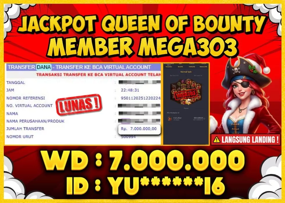 MEGA303 JACKPOT Rp 7.000.000 - LUNAS!!!