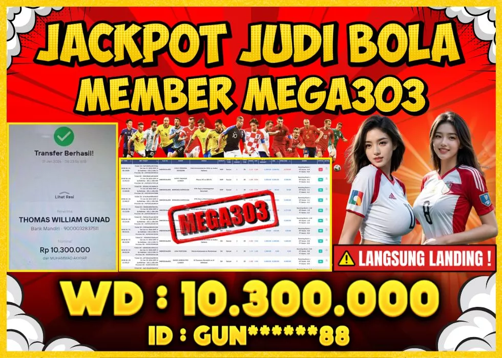 MEGA303 JACKPOT Rp 10.300.000 - LUNAS!!!