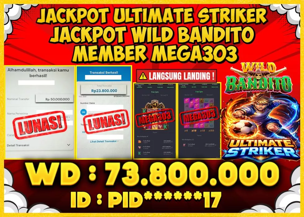 MEGA303 JACKPOT Rp 73.800.000 - LUNAS!!!