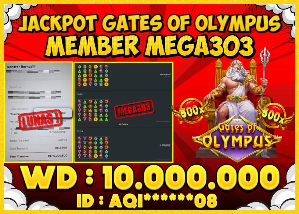 MEGA303 JACKPOT Rp 10.000.000 - LUNAS!!!