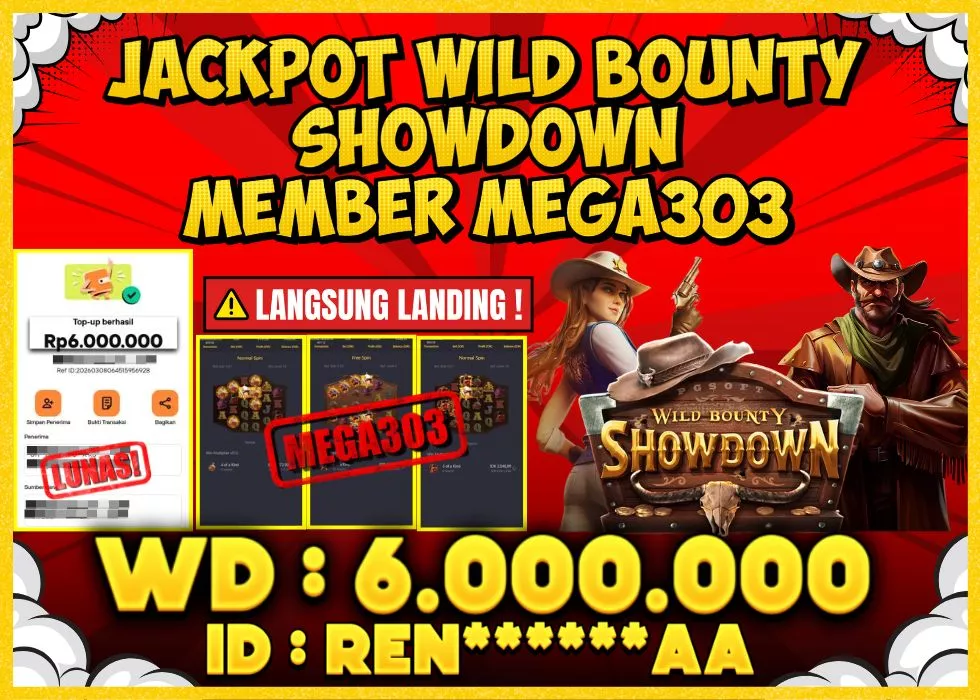 MEGA303 JACKPOT Rp 6.000.000 - LUNAS!!!