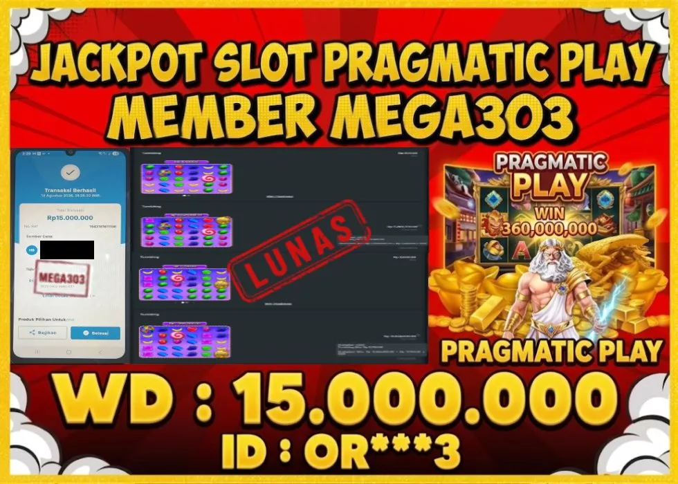 MEGA303 JACKPOT Rp 15.000.000 - LUNAS!!!