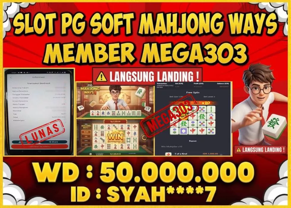 MEGA303 JACKPOT Rp 50.000.000 - LUNAS!!!
